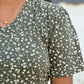 Olive bloom Cotton maxi