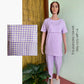 Purple Checks Feeding Loungewear