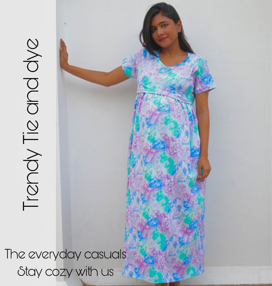 Sky Splash Full Length Maxi