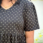 Classy black arrow cotton maxi