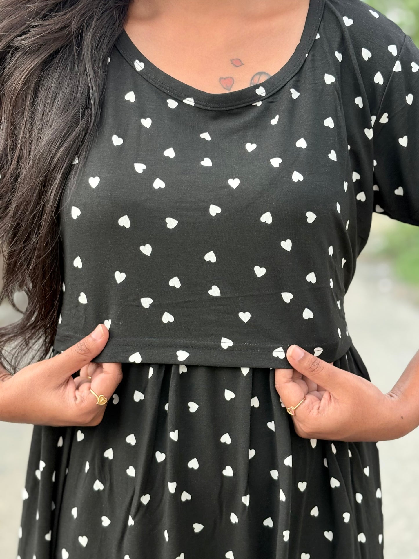 Black Hearts Full length Maxi