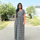 Black blossoms Full length Maxi