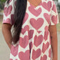 Pink Heart Cotton maxi
