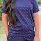 Red starlit Navy lounge set