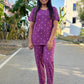 Purple Dots Lounge Set