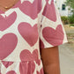 Pink Heart Cotton maxi