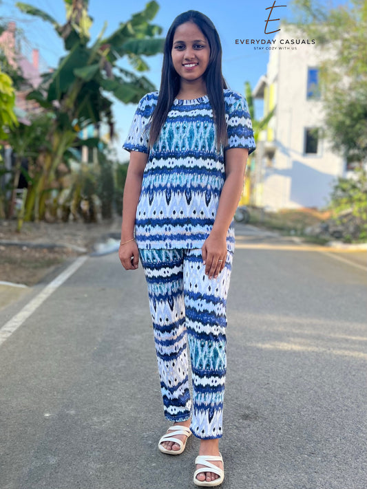 Ikkat Lounge Set