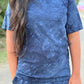 Navy blue Haze Tie& dye lounge set