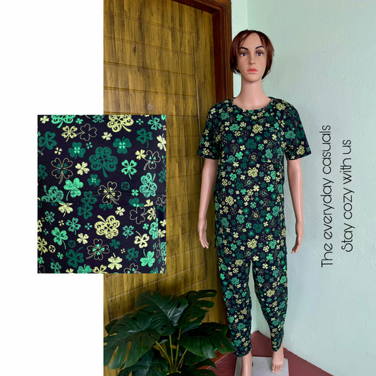 Green Floral Feeding Loungewear