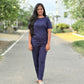 Red starlit Navy lounge set