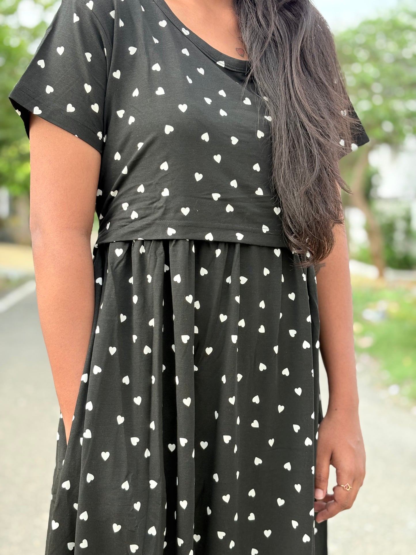 Black Hearts Full length Maxi