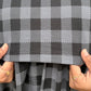 Grey Classic Checks Calf Length Maxi