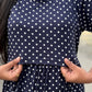 Blue Dots Full length Maxi