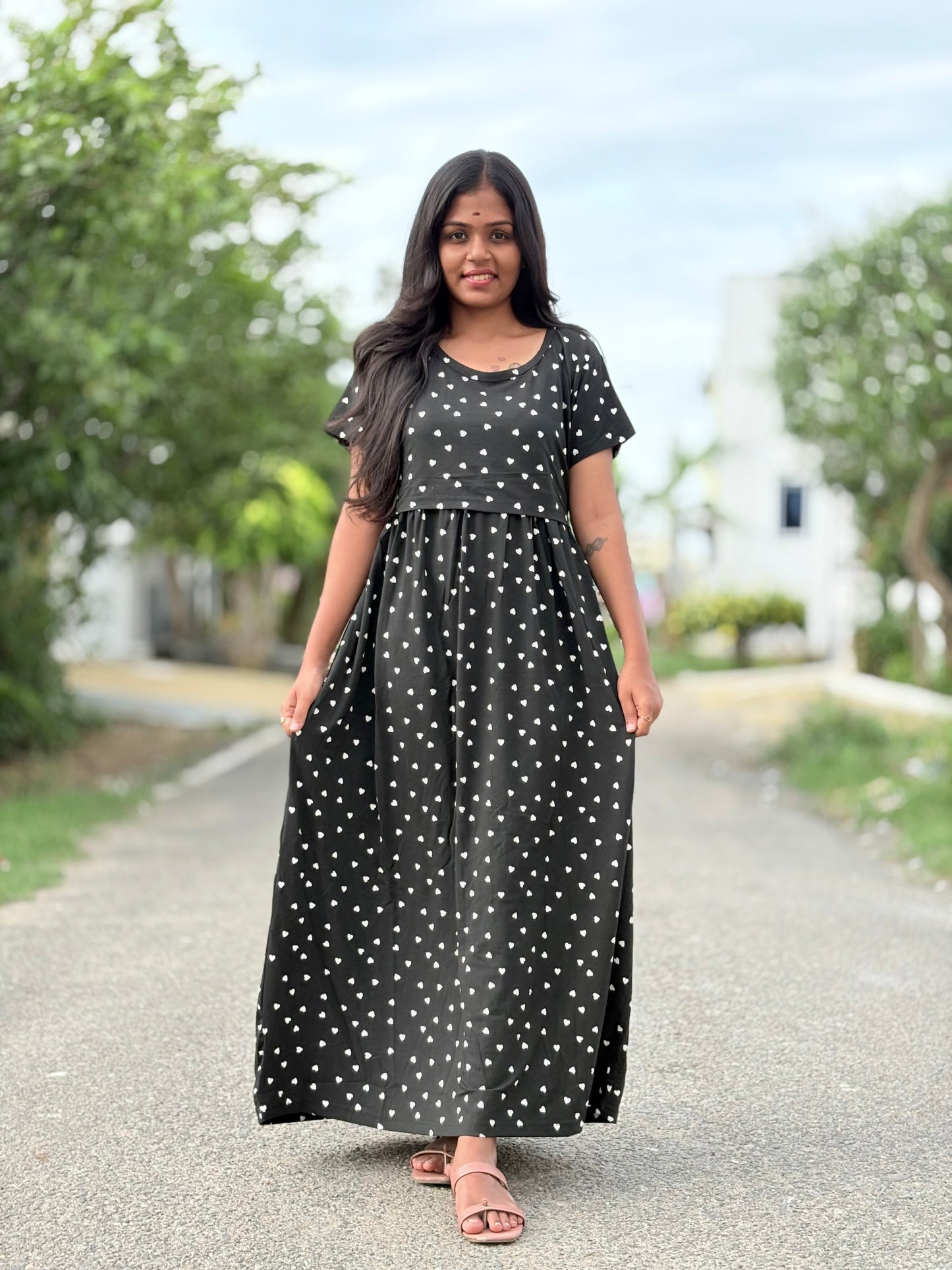 Black Hearts Full length Maxi