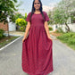 Wine Stripes Full Length Maxi