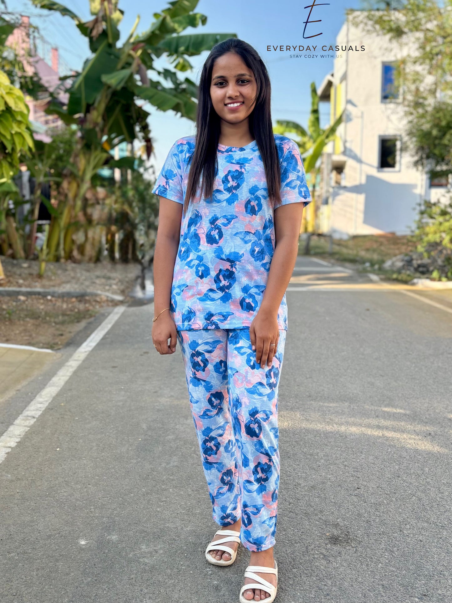 Cloudy Bloom Lounge Set