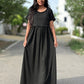 Black Glitter Full length Maxi
