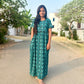 Teal Floral Full length maxi