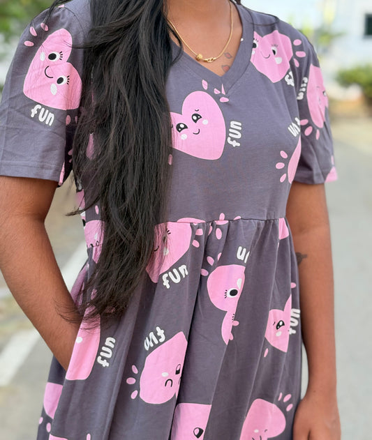 Pink Crush Cotton maxi