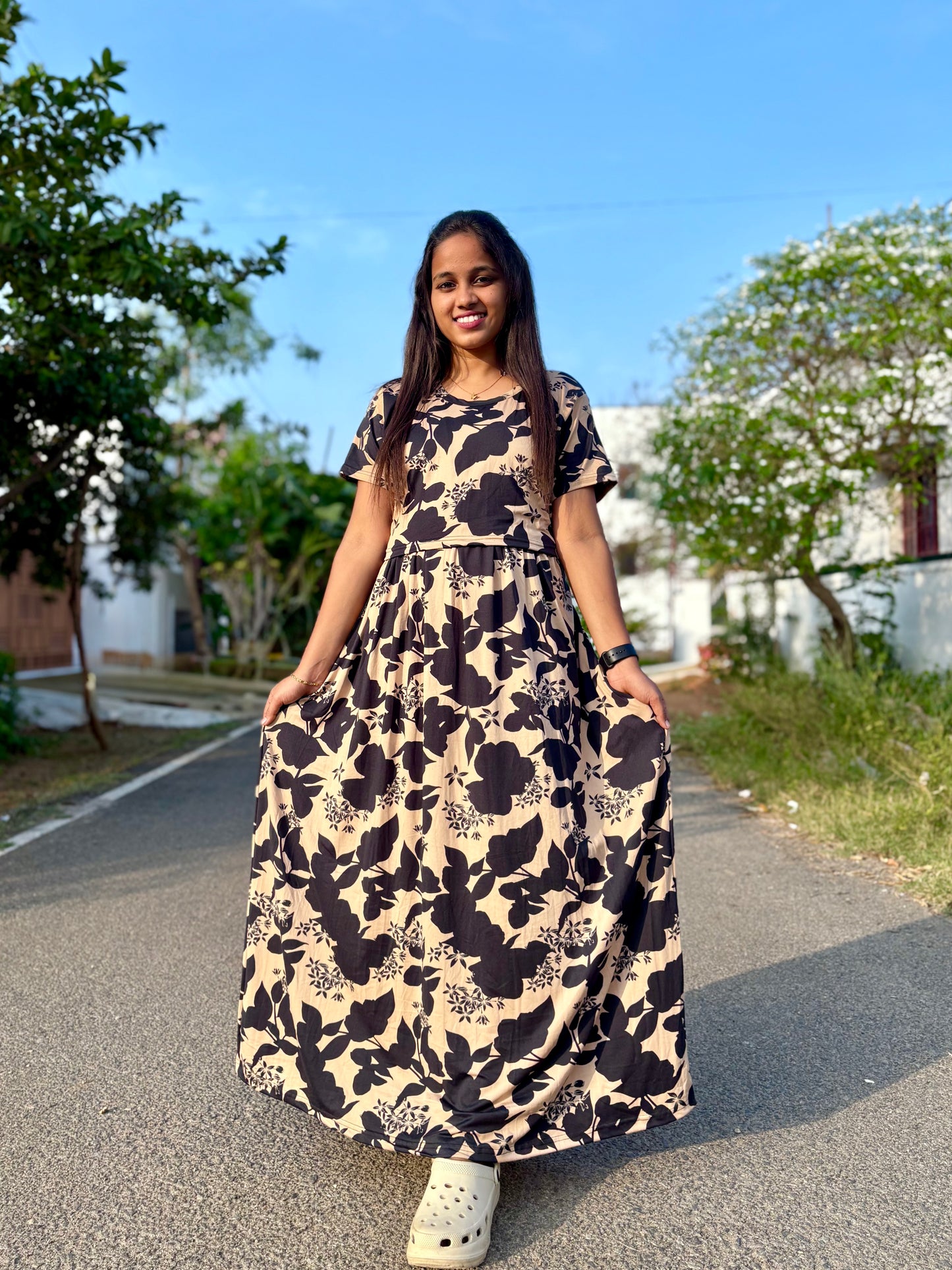 Cookie and Cream Full Length Maxi