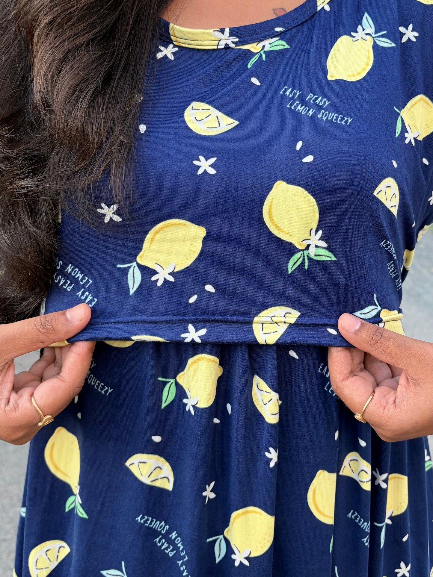 Lemon Whisper Calf Length Maxi