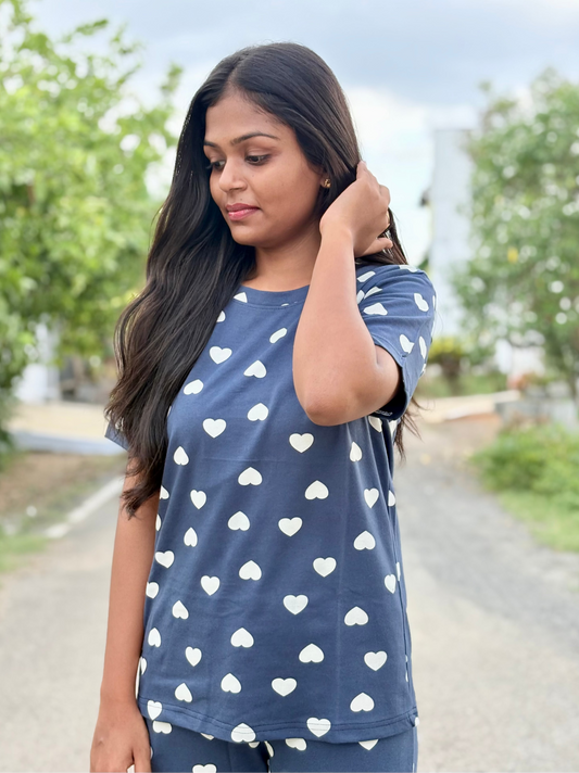 Blue Heart Lounge Set