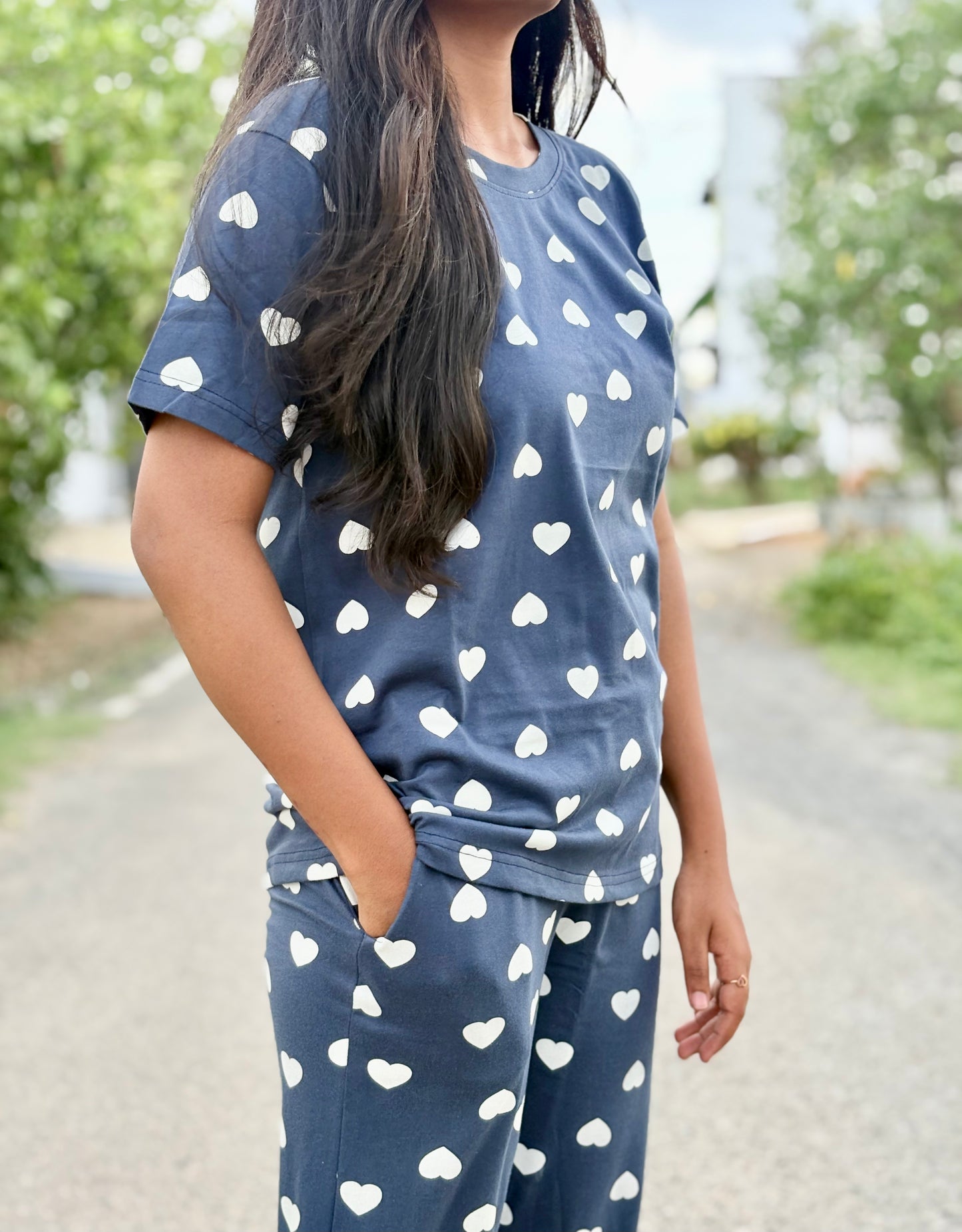 Blue Heart Lounge Set