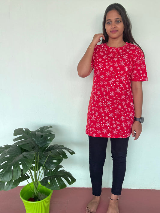 Snow Flakes Feeding T-Shirt