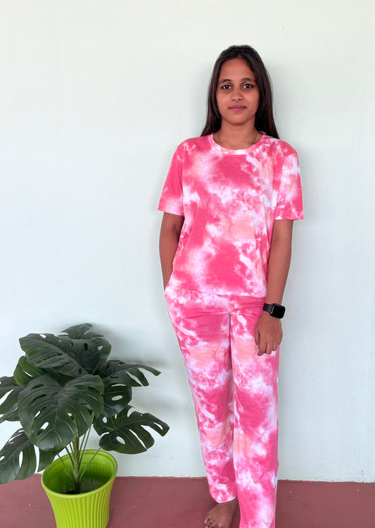 Pinkish Peach Lounge Set