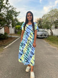 Aqua Marine Calf Length Maxi