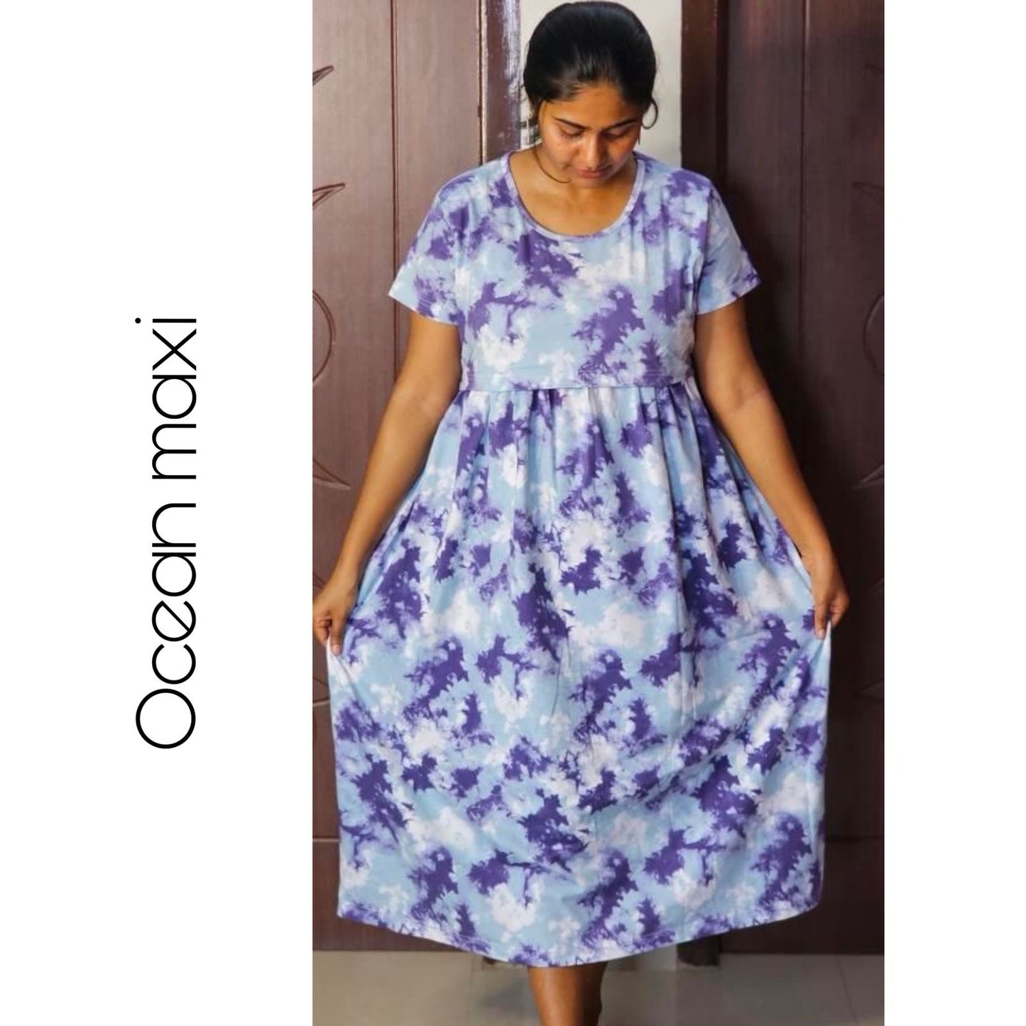 Ocean Calf Length Maxi